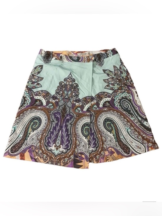 Etro Dresses & Skirts - 🩵 Etro A-Line Skirt with Paisley Design - Mint and Purple